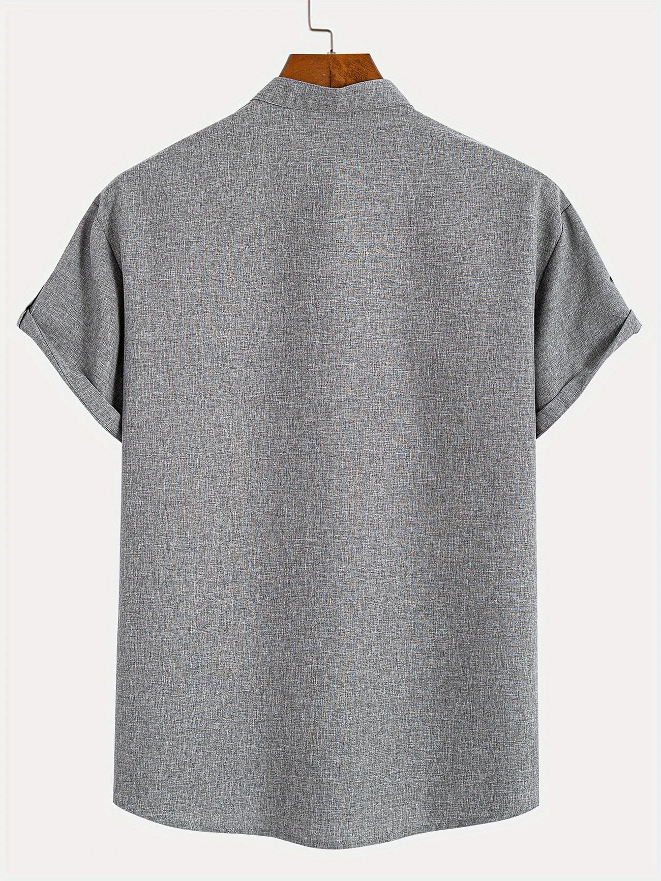 Nómada | Camisa Lino Beige Manga Corta