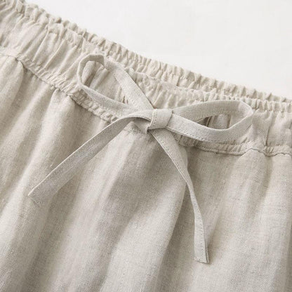 Granada | Pantalón lino holgado con cintura
