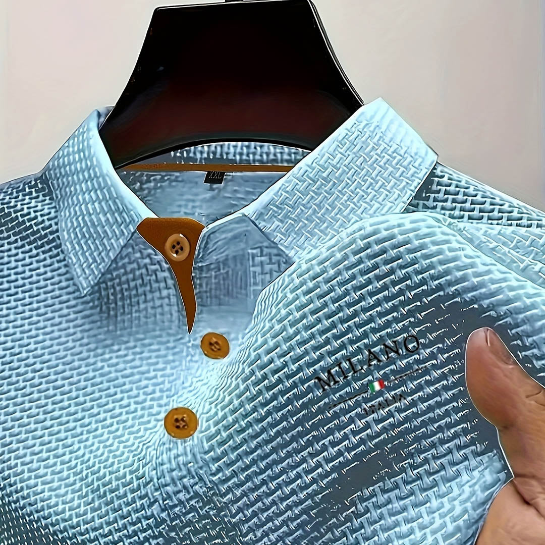 Milano | Polo Blanco Texturizado