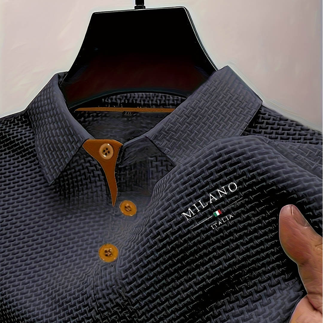 Milano | Polo Blanco Texturizado