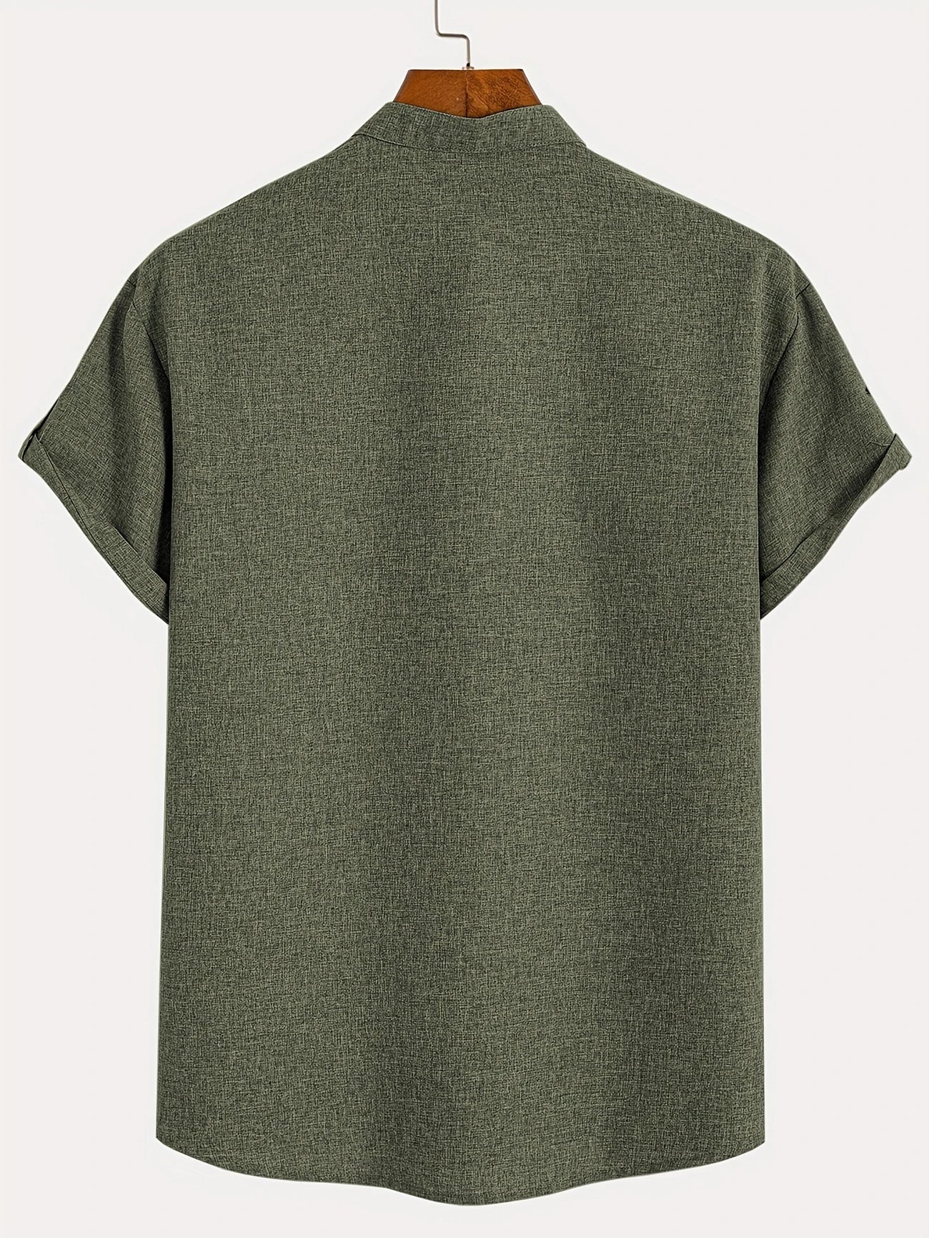 Nómada | Camisa Lino Beige Manga Corta
