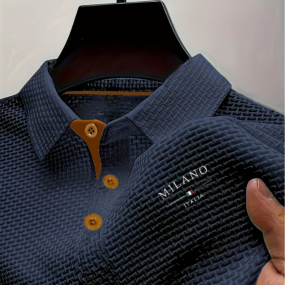 Milano | Polo Blanco Texturizado