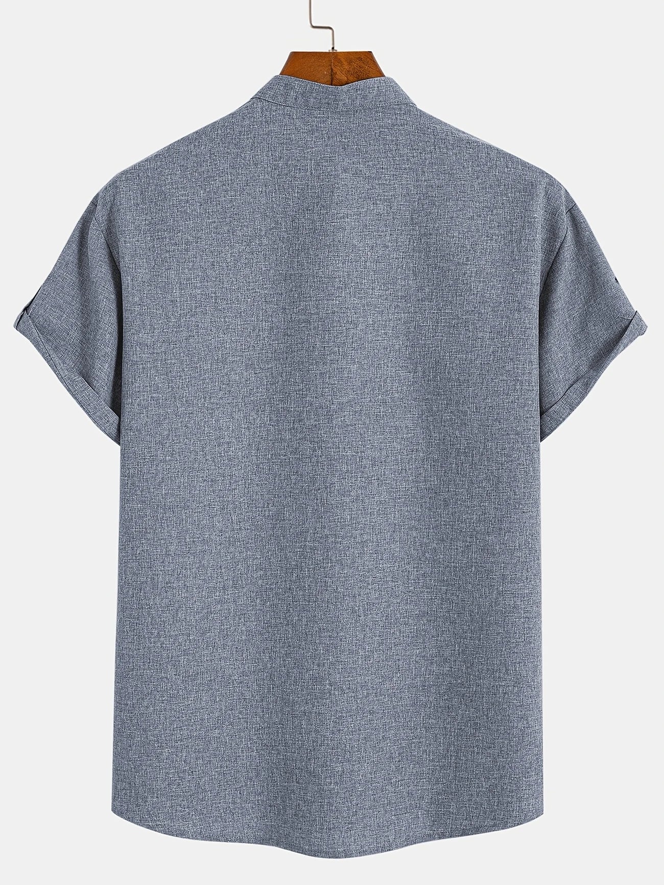 Nómada | Camisa Lino Beige Manga Corta