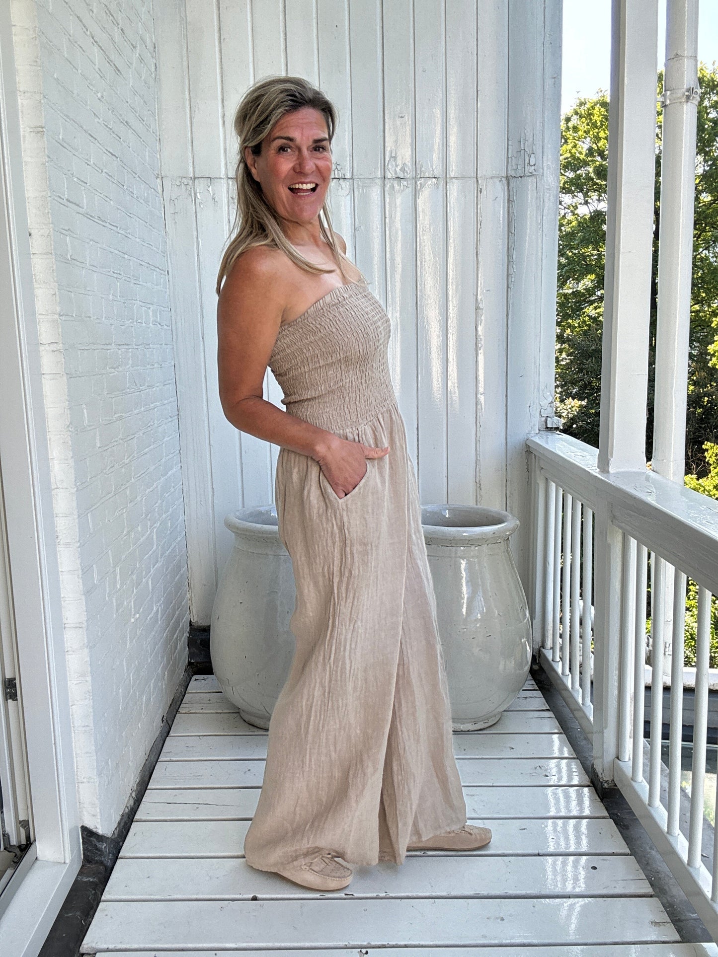 Valentina | Mono Cómodo Beige