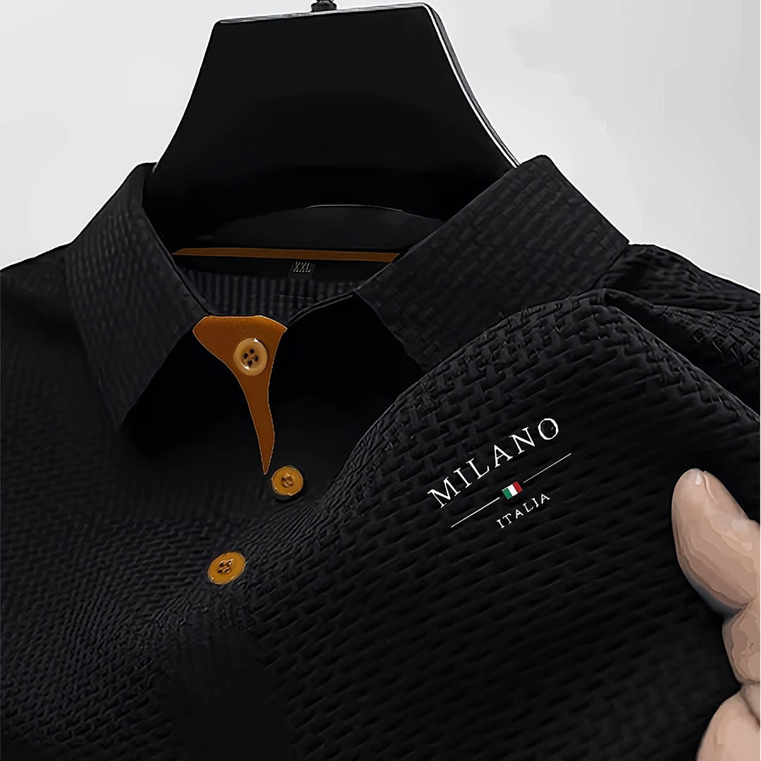 Milano | Polo Blanco Texturizado