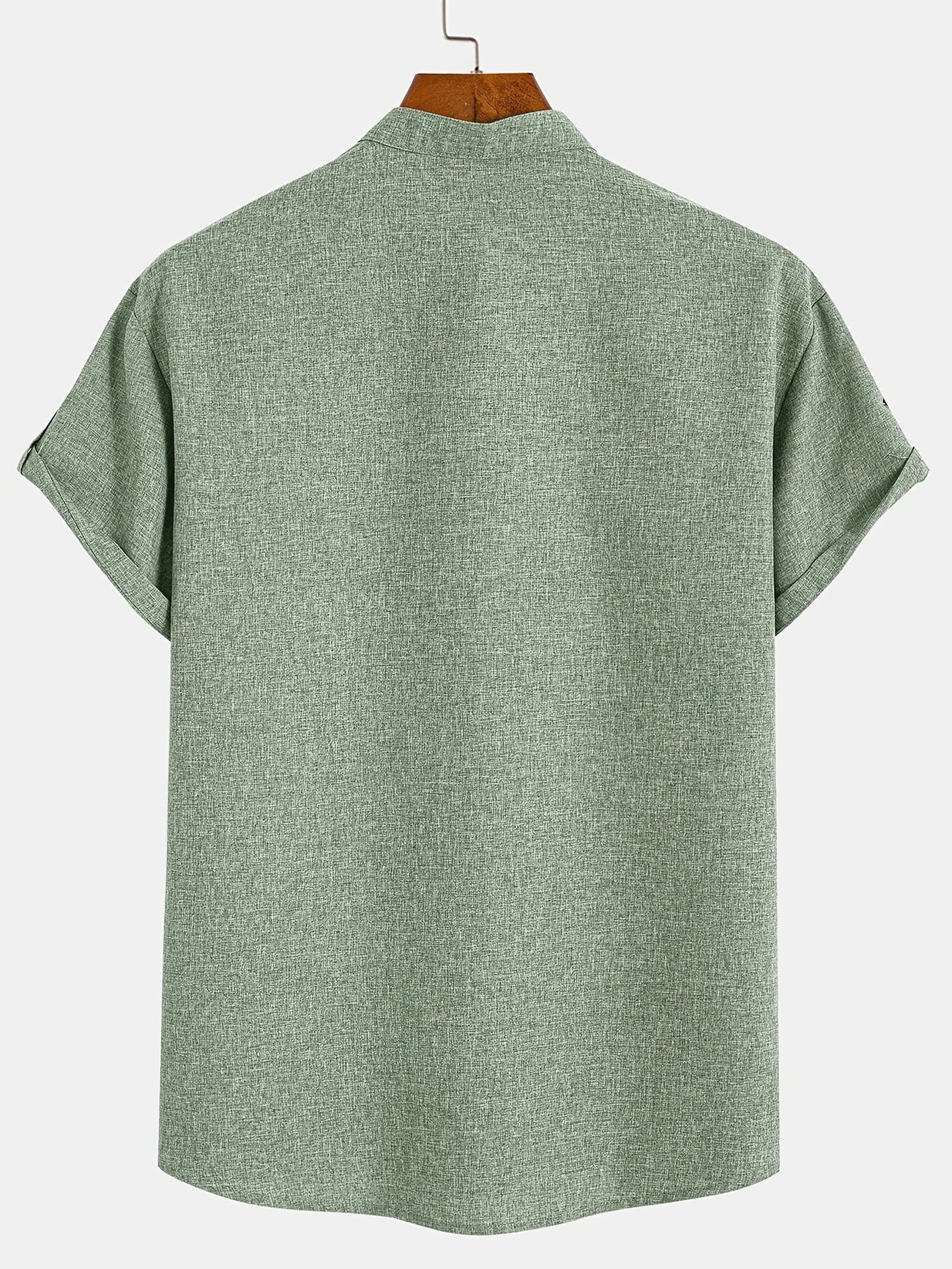 Nómada | Camisa Lino Beige Manga Corta