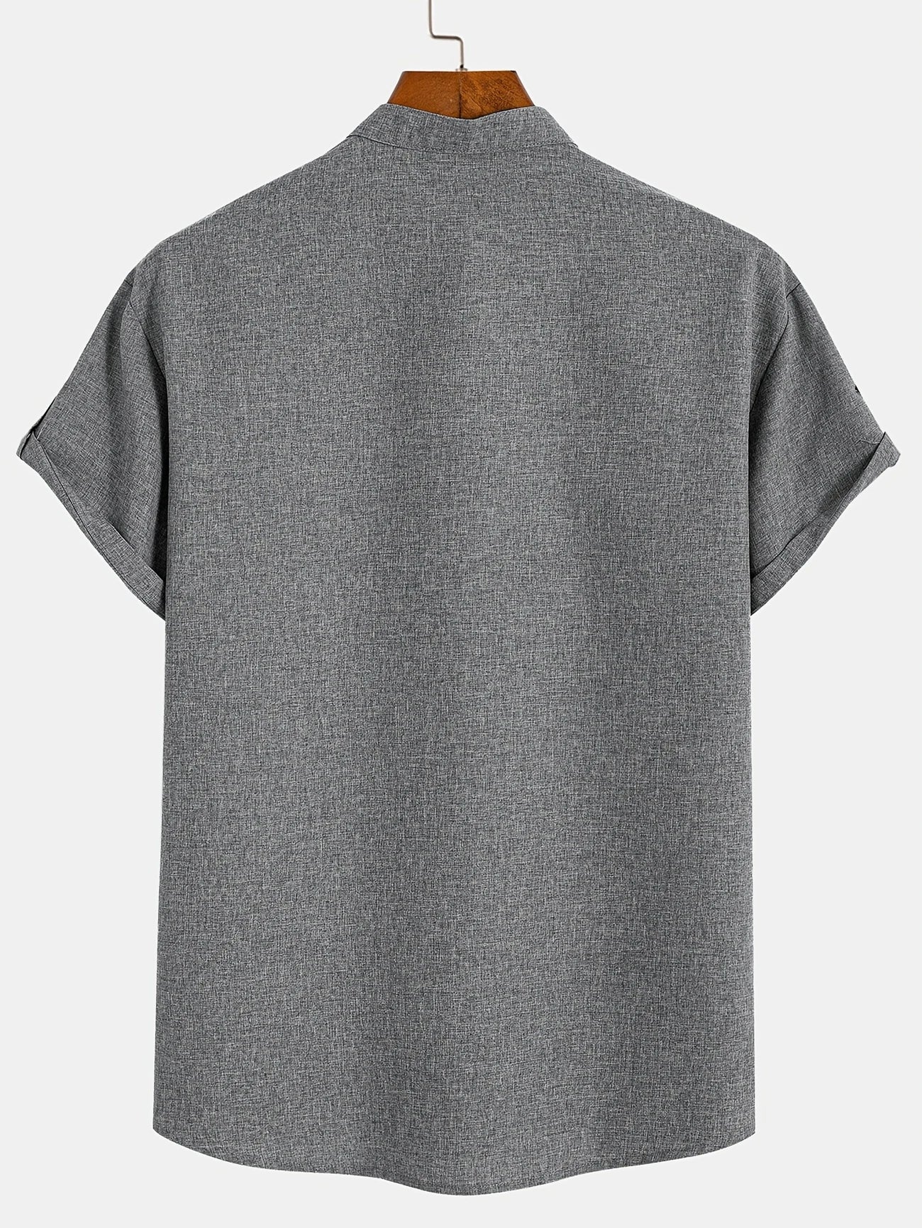 Nómada | Camisa Lino Beige Manga Corta