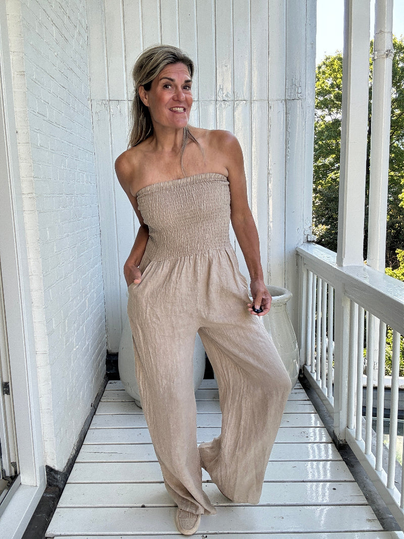 Valentina | Mono Cómodo Beige