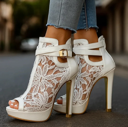 Carmen | Tacones de Encaje Elegantes