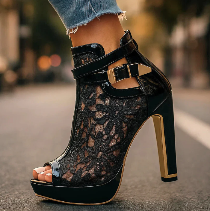 Carmen | Tacones de Encaje Elegantes