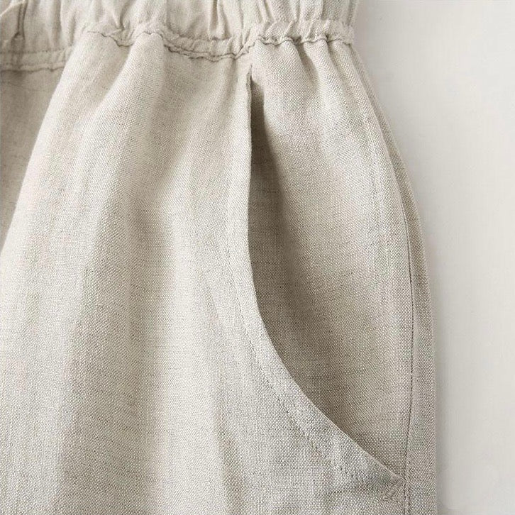 Granada | Pantalón lino holgado con cintura