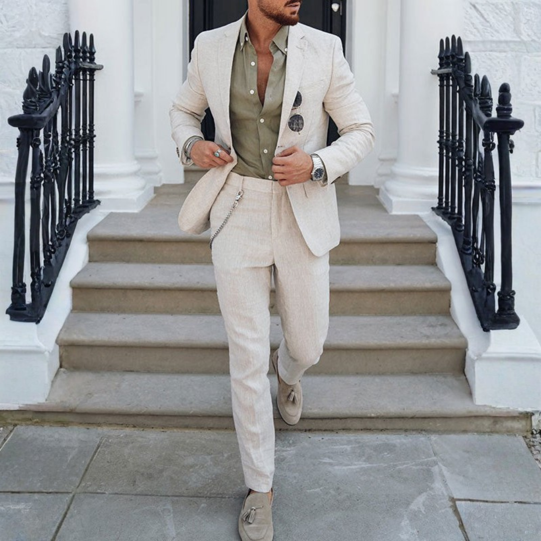 Mónaco | Traje Beige Elegante
