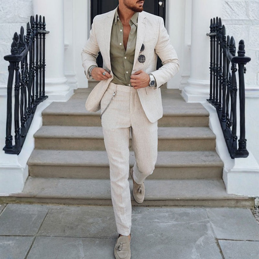 Mónaco | Traje Beige Elegante