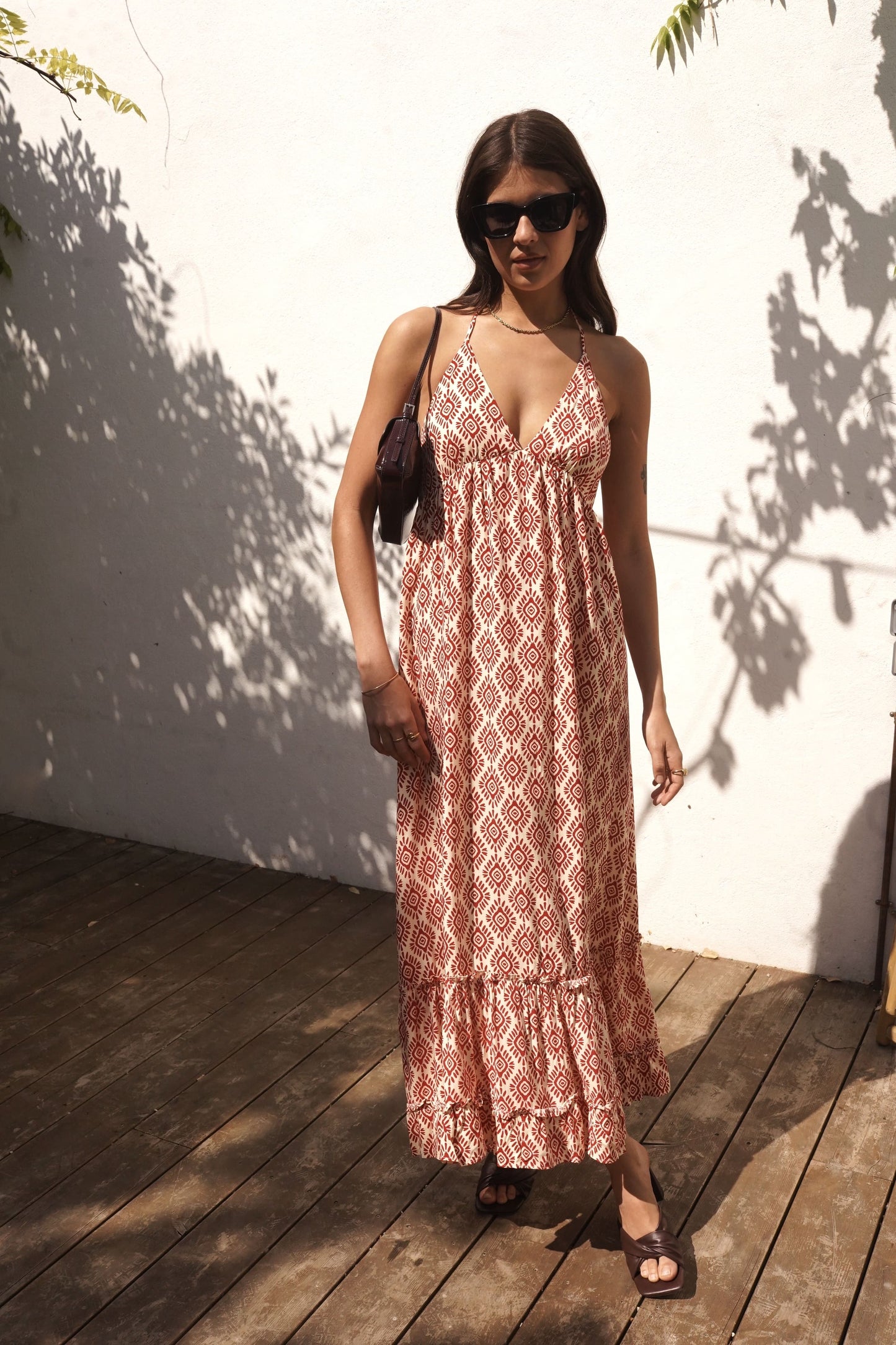 Tulum | Vestido boho holgado espalda descubierta