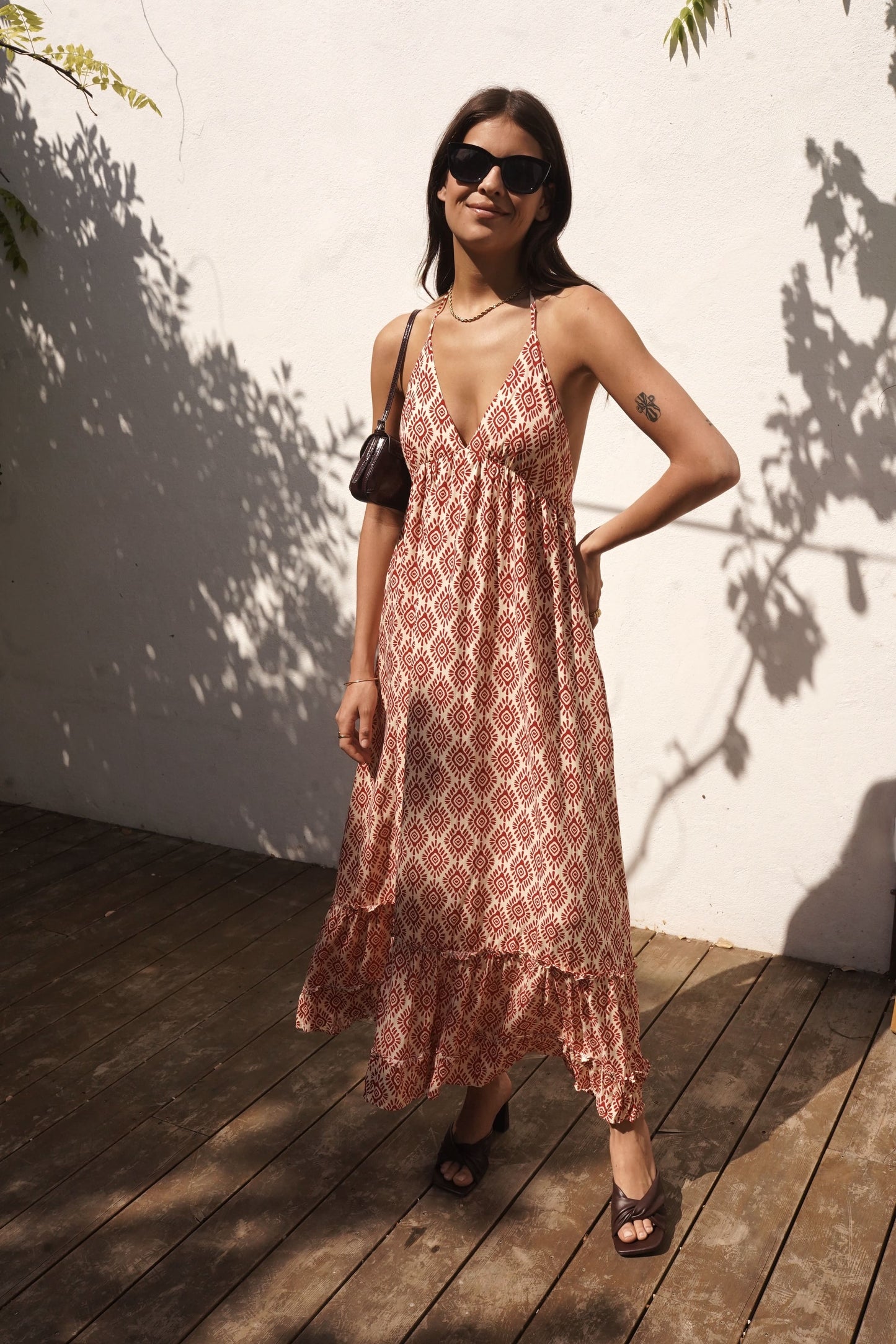Tulum | Vestido boho holgado espalda descubierta
