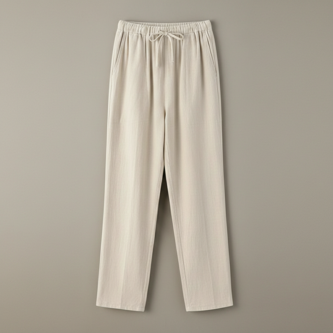 Granada | Pantalón lino holgado con cintura