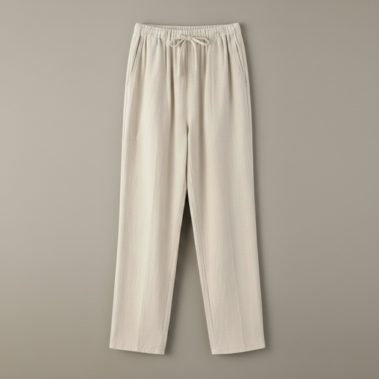 Granada | Pantalón lino holgado con cintura