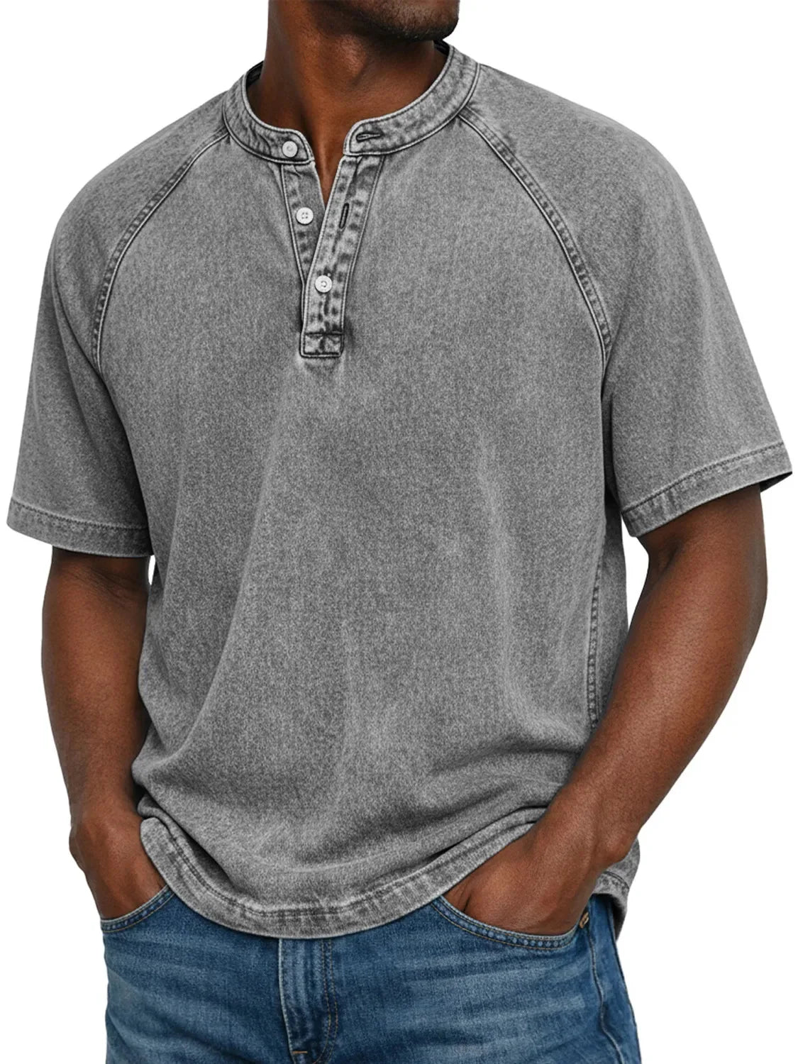 Kael | Camiseta Vintage Abotonada
