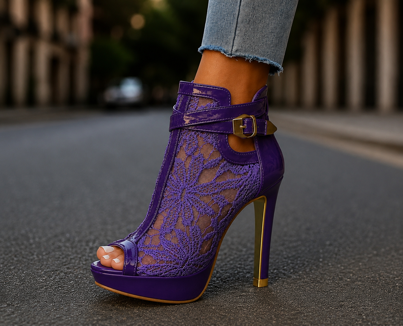 Carmen | Tacones de Encaje Elegantes
