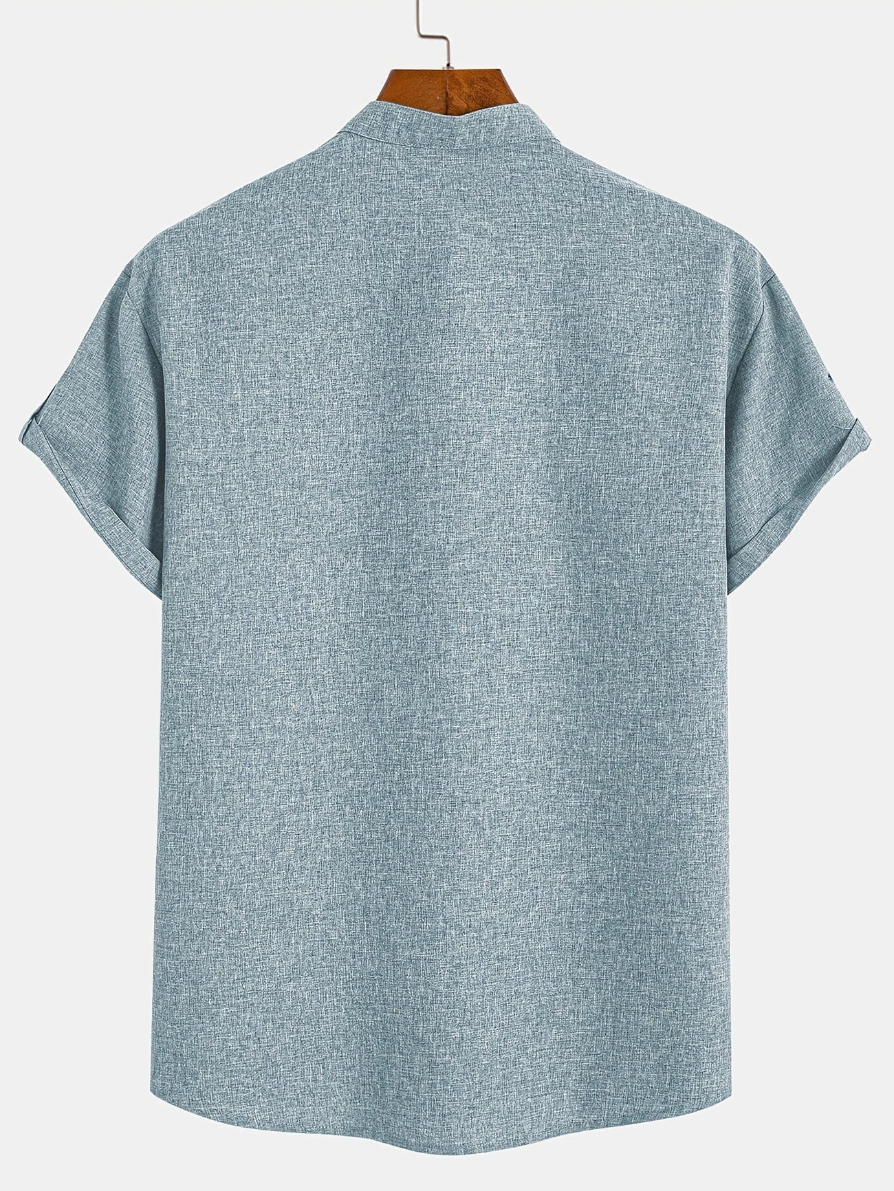 Nómada | Camisa Lino Beige Manga Corta