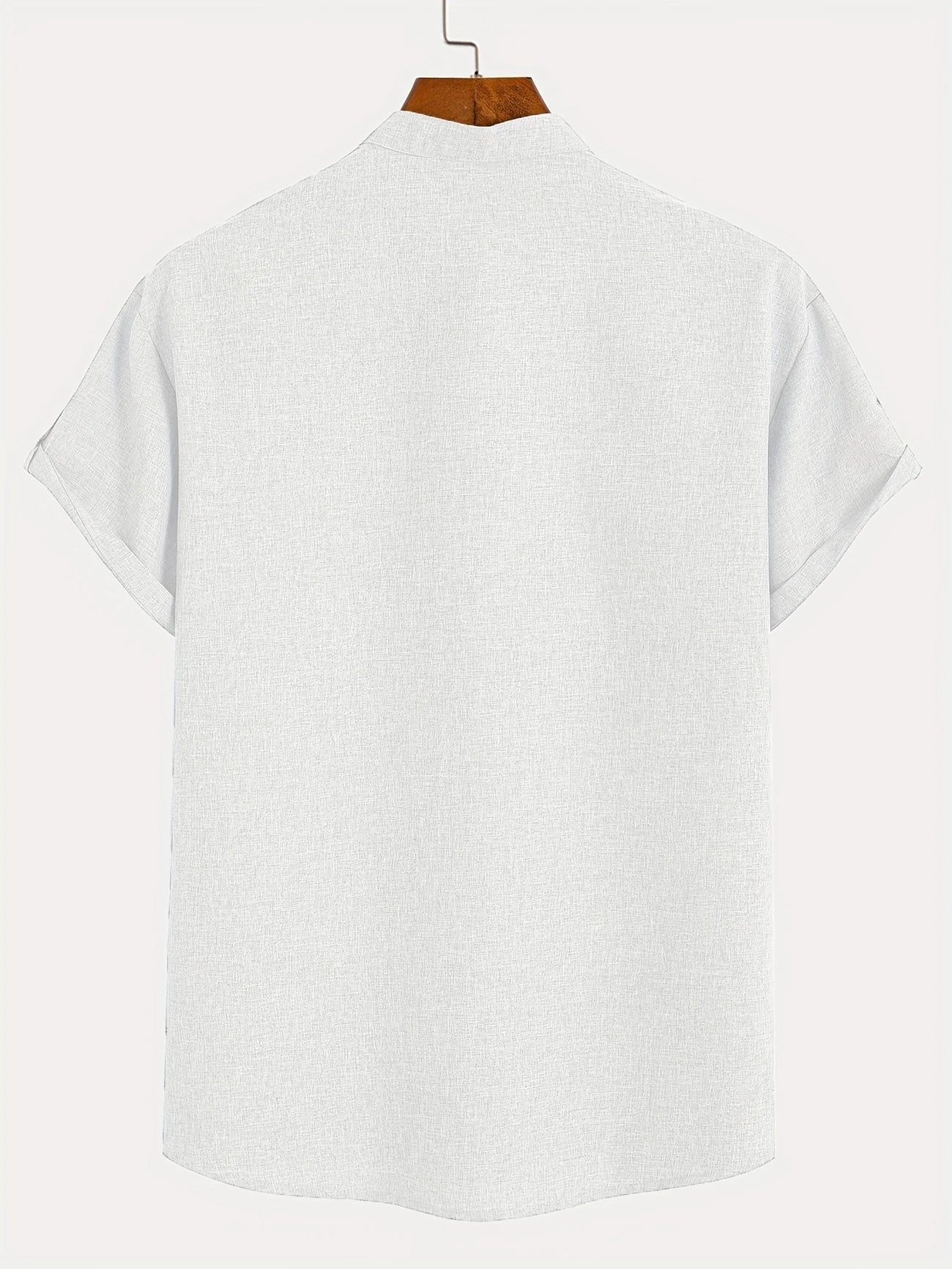 Nómada | Camisa Lino Beige Manga Corta